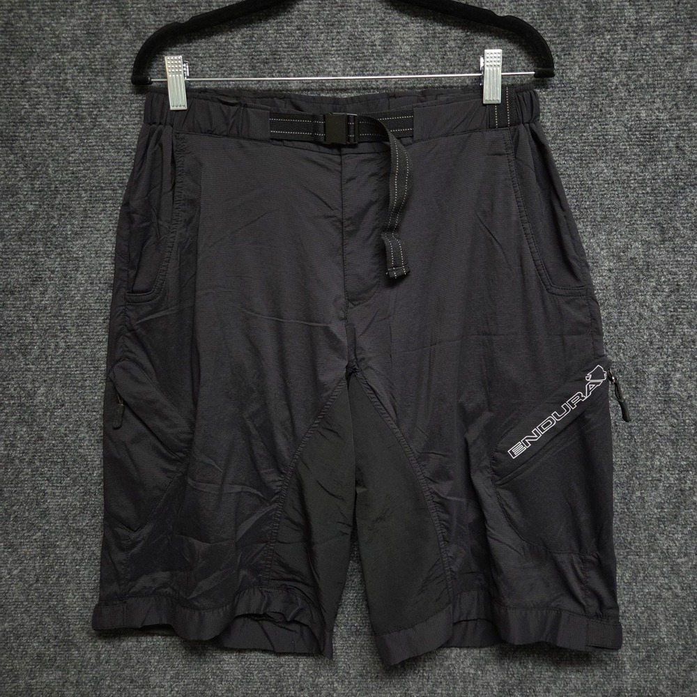 Endura Hummvee Lite Shorts Mens Medium Black Mountain Bike Cycling NO LINER